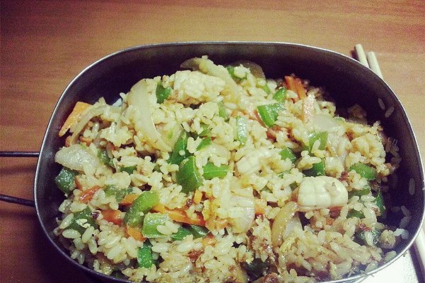 家常鱿鱼蛋炒饭
