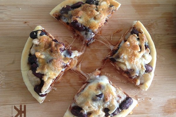 自制彩蜜豆巧克力pizza