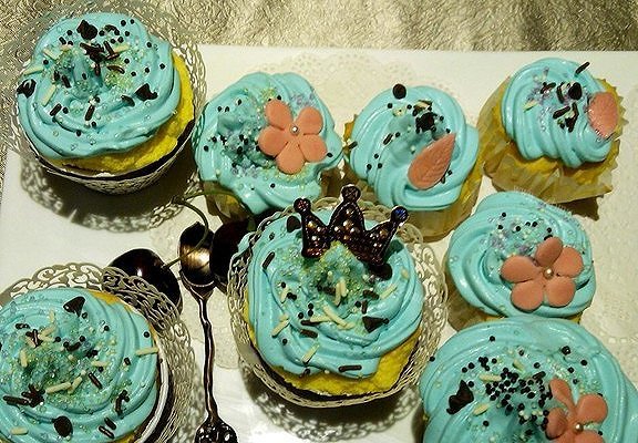 cupcake 翻糖花