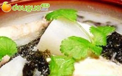 家常紫菜汆鱼