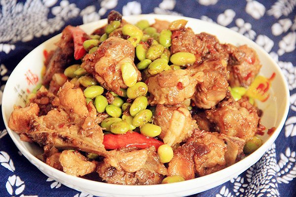 青豆烧排骨