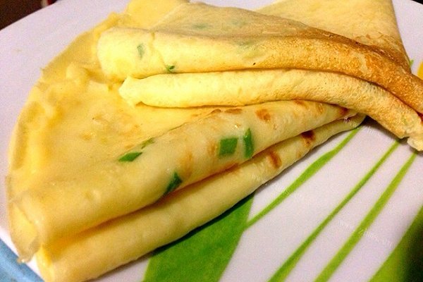 柔软的鸡蛋饼