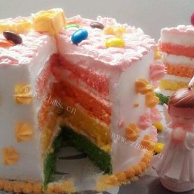 小巧彩虹蛋糕