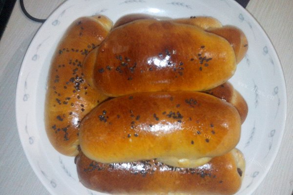 自制豆沙面包