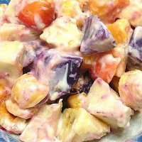 自制紫薯杂果沙拉