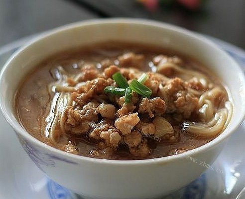 香葱肉沫面
