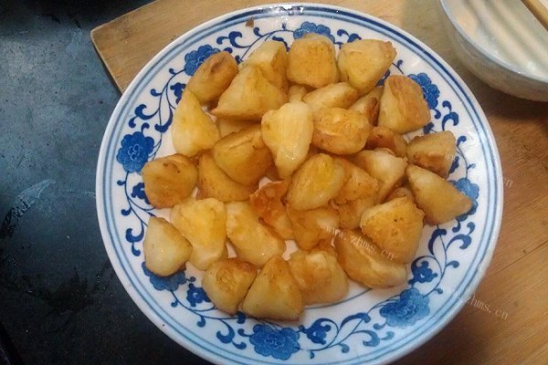 自制油炸苹果丁