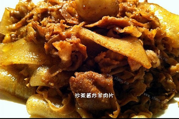 #DIY#沙茶酱羊肉片