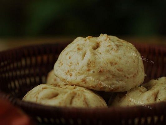 全麦香菇春笋包