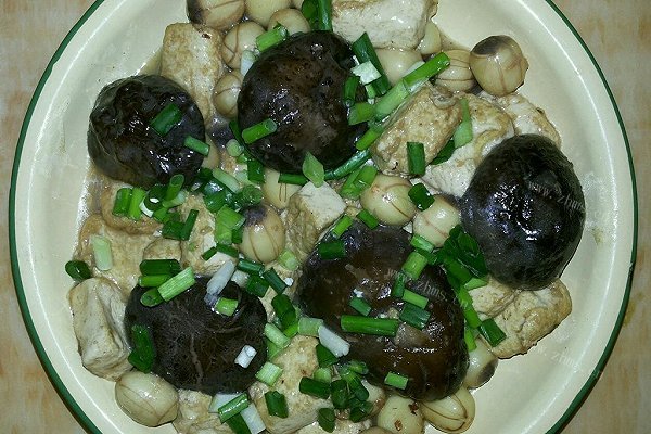 香菇莲子豆腐