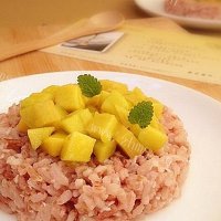椰香芒果红米饭