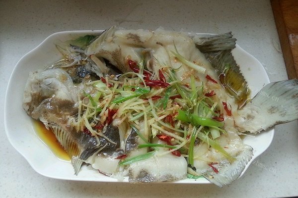 清蒸多宝鱼