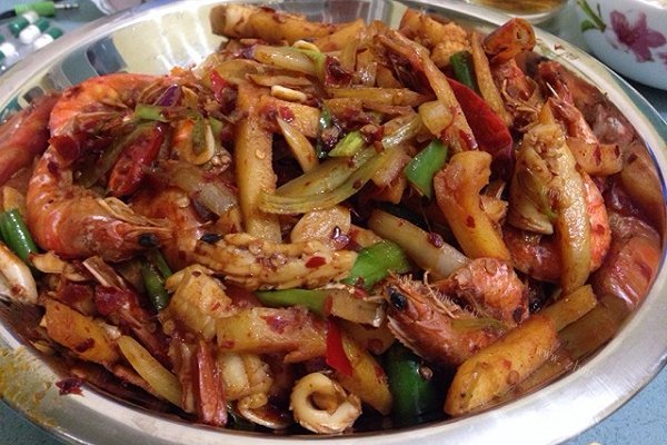 干锅香辣虾
