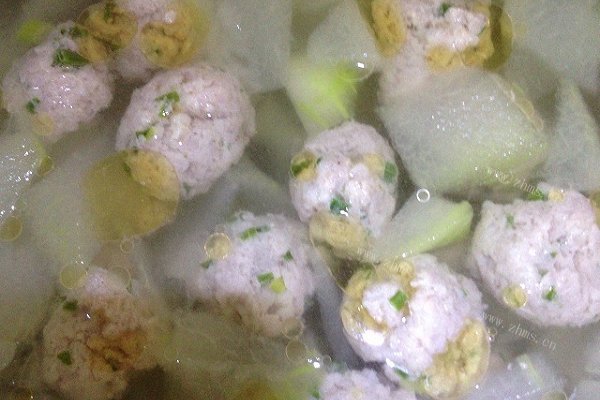 自制冬瓜汆丸子