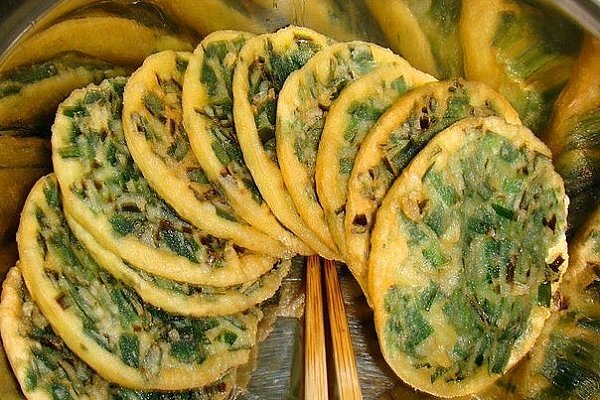 韭菜鸡蛋饼