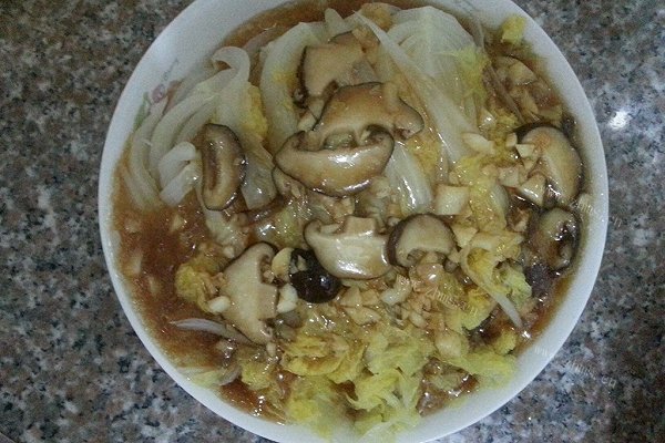 家庭版蒜蓉鲜菇娃娃菜