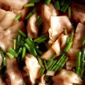 香菇瘦肉葱花水饺