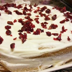 抹茶奶油蔓越莓蛋糕