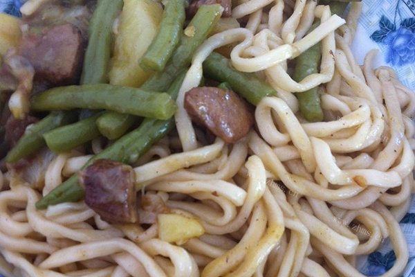 自制豆角焖面