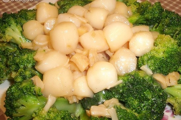 美味西兰花炒带子