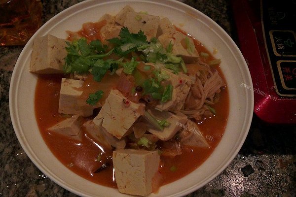 家常泡菜豆腐汤