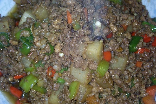 家常尖椒肉沫