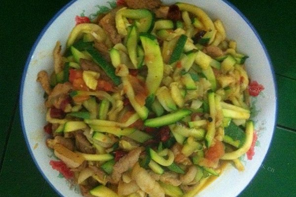 自制小南瓜肉丝