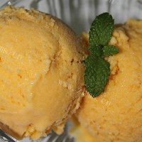 简易放心的冰品-芒果冰淇淋