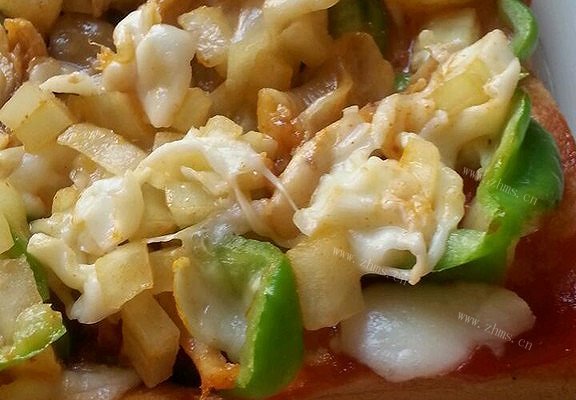 奥尔良风情烤鸡披萨