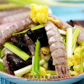 韭黄炒虾爬子肉