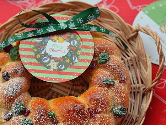 圣诞花环面包与圣诞树面包＃长帝烘焙节＃