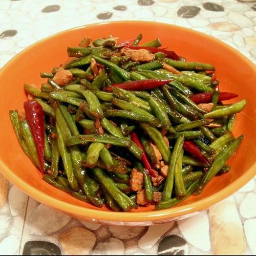 妈妈教我做豆角炒肉