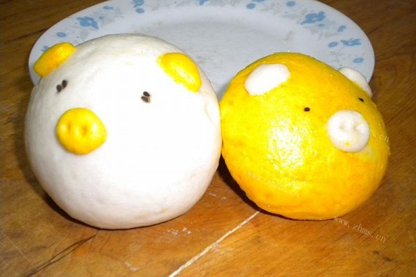 小猪南瓜豆沙包