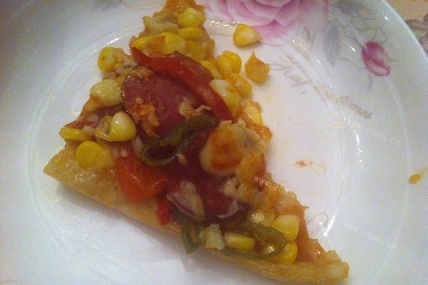 资自制玉米比萨肠pizza