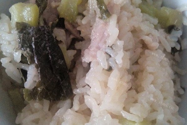 压力锅煲饭（苦瓜五花肉版）