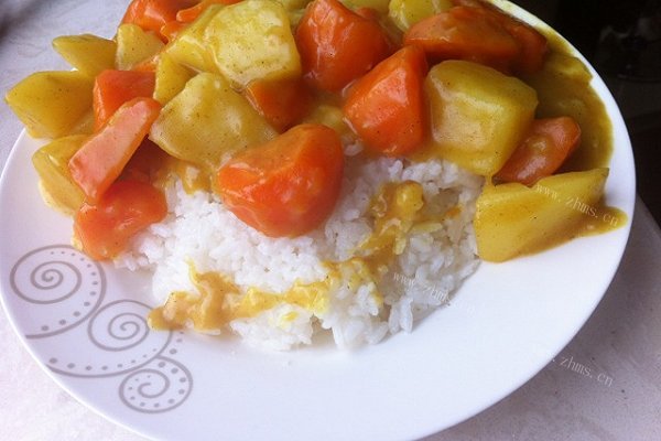 家常咖喱素饭 胡萝卜土豆