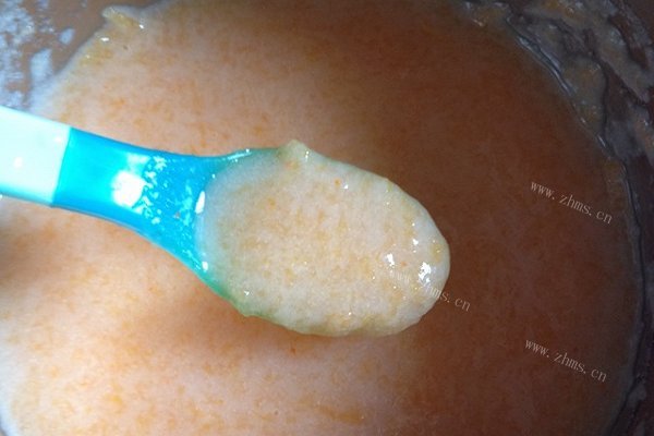 自制胡萝卜泥米糊
