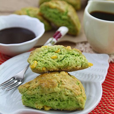 菠菜玉米司康