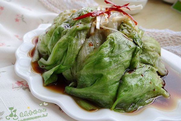 爽口的白灼生菜