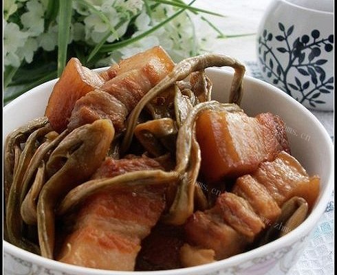 家庭版干豆角红烧肉