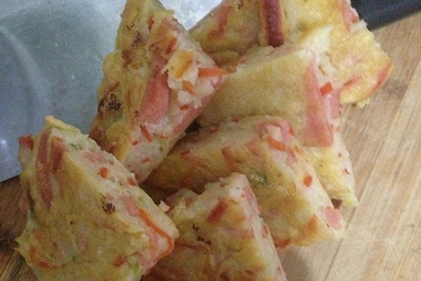 土豆红萝卜蛋饼