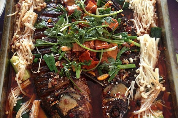 美味葱油烤鱼