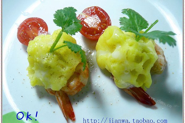 芝士土豆泥焗虾