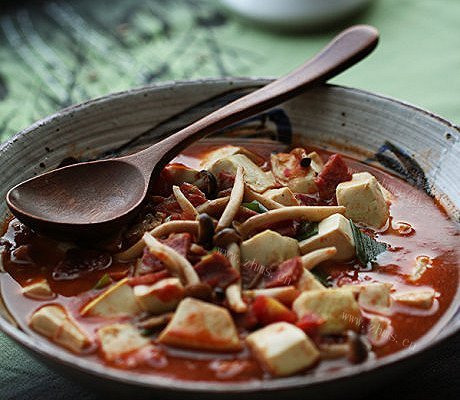 番茄培根炖豆腐