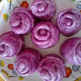 玫瑰紫薯卷