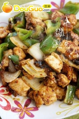 香辣的豆豉香辣鸡丁