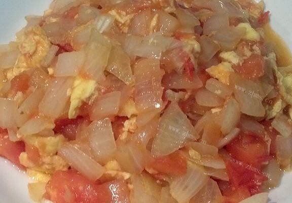 家常西红柿洋葱炒鸡蛋