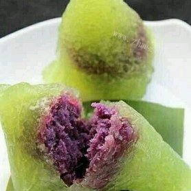 自制紫薯水晶粽