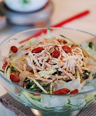 家常鸡丝凉粉