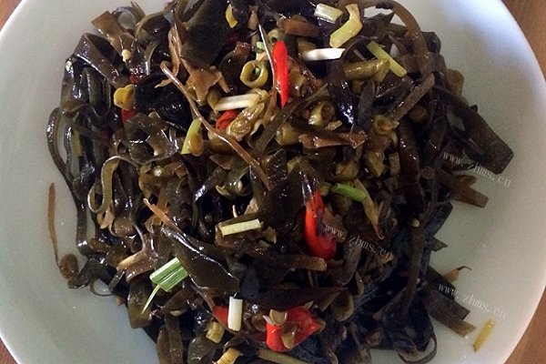 家常海带丝酸豆角